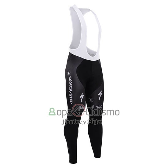 Etixx Quick Step Ropa Ciclismo Culotte Largo 2015 Mangas Largas Negro y Blanco